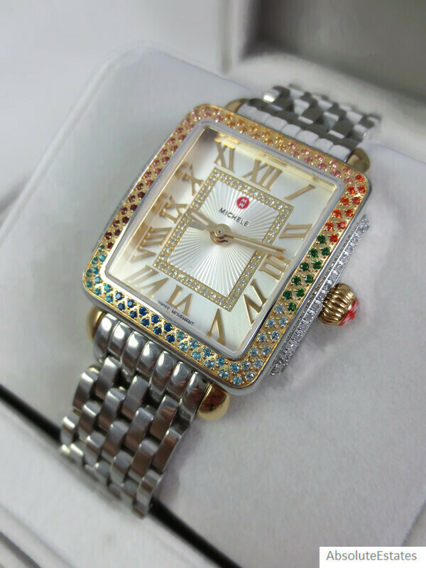 michele deco carousel watch